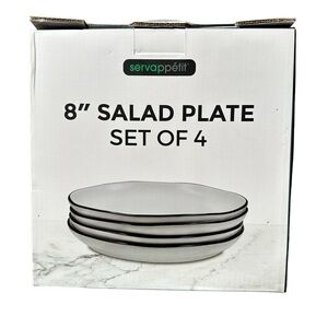 Servappetit‎ 8" Salad Plate Set of 4 NIB